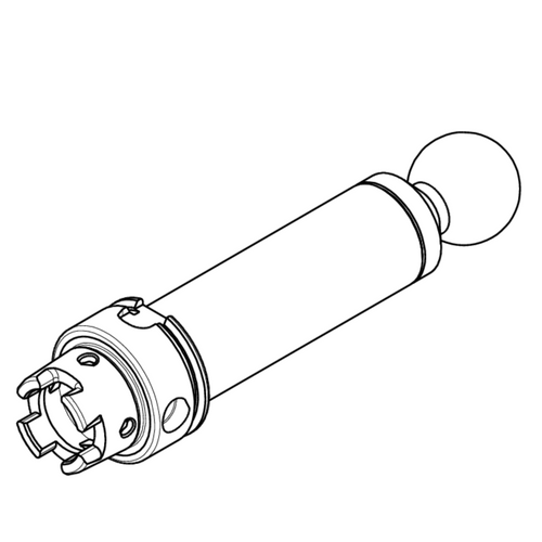 Ball-End Runout Arbor, HSK-E 25