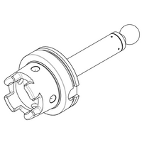 Ball-End Runout Arbor, HSK 100