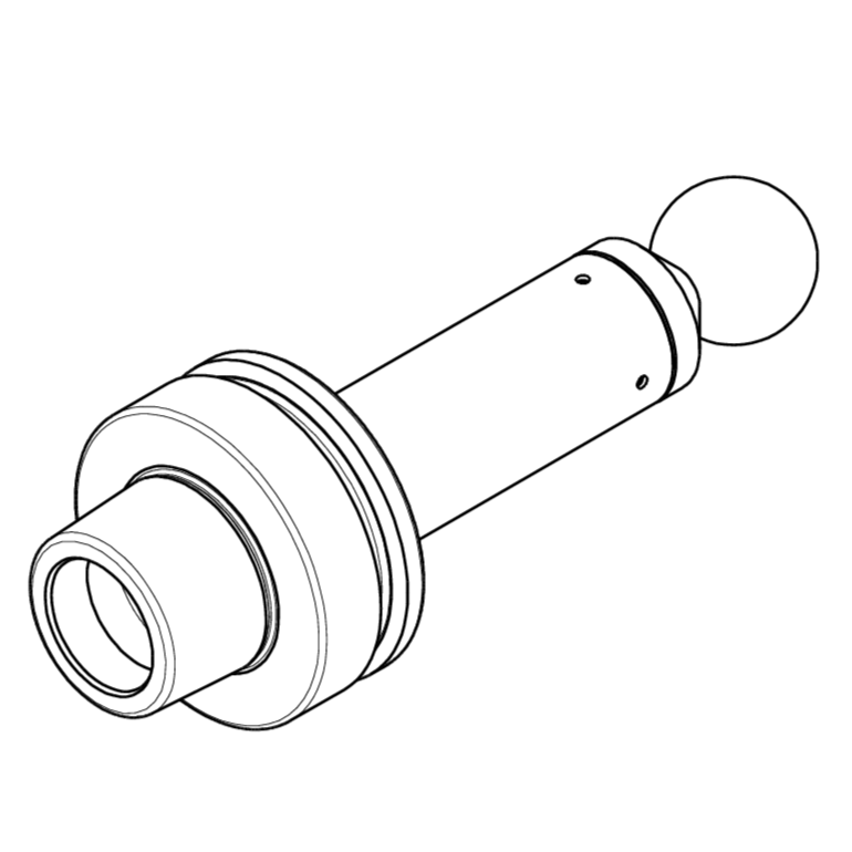 Ball-End Runout Arbor, HSK-F 63