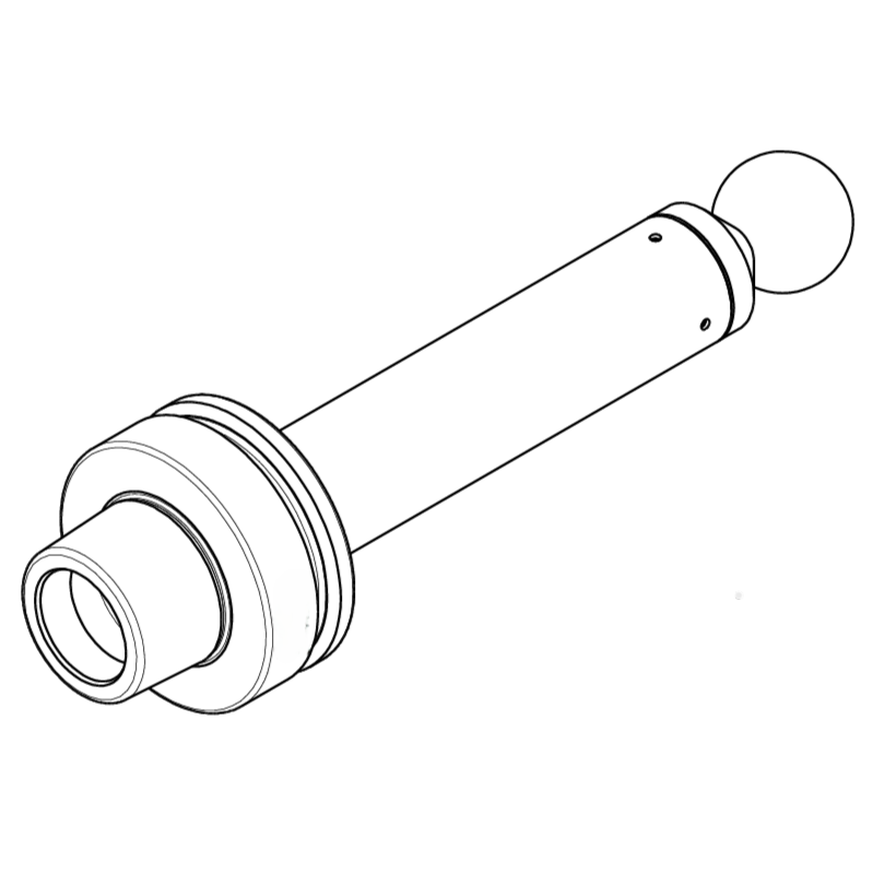 Ball-End Runout Arbor, HSK-F 63